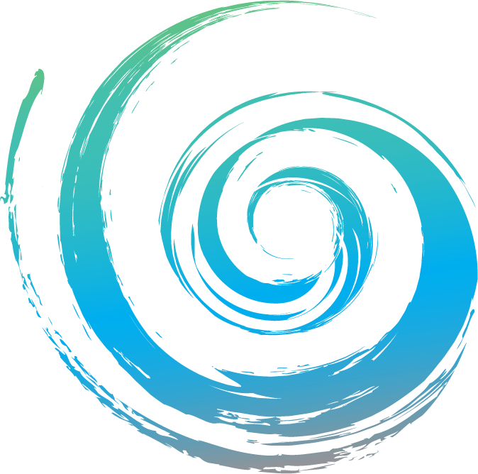 Intrinsic Movement's Logo symbolises the continual spiral that life is created form, the colour tones of blue and green promote a calming and soothing affect. the green and blue are also representative of the colour we find below our feet and above our heads, Grass and Sky. The name intrinsic movement is about creating change from within.